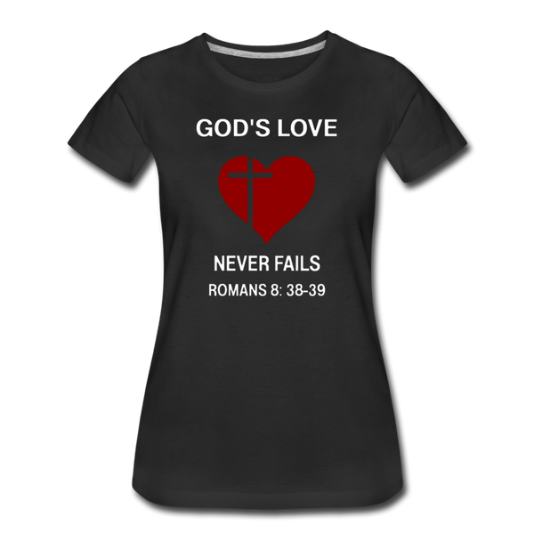 God's Love Women’s Premium T-Shirt - black