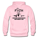 Moving Mountains Adult Hoodie - light pink