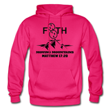 Moving Mountains Adult Hoodie - fuchsia