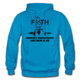 Moving Mountains Adult Hoodie - turquoise