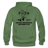 Moving Mountains Adult Hoodie - military green
