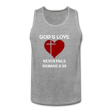 God's Love Men’s Premium Tank - heather gray