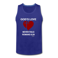 God's Love Men’s Premium Tank - royal blue