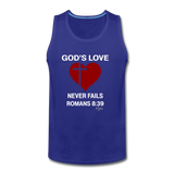 God's Love Men’s Premium Tank - royal blue