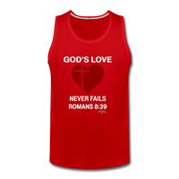 God's Love Men’s Premium Tank - red