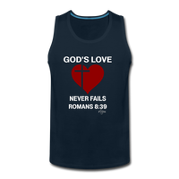 God's Love Men’s Premium Tank - deep navy