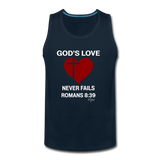 God's Love Men’s Premium Tank - deep navy