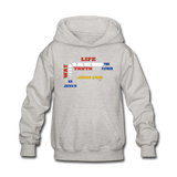 The Way. Thuth and life Kids' Hoodie - heather gray