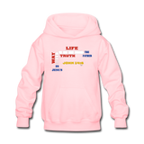 The Way. Thuth and life Kids' Hoodie - pink