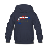 The Way. Thuth and life Kids' Hoodie - navy