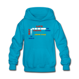 The Way. Thuth and life Kids' Hoodie - turquoise