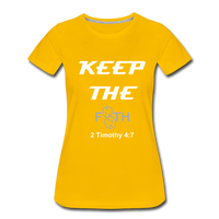 Keep The F8TH Women’s Premium T-Shirt (WL) - sun yellow