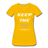 Keep The F8TH Women’s Premium T-Shirt (WL) - sun yellow