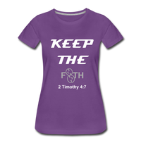 Keep The F8TH Women’s Premium T-Shirt (WL) - purple