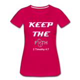 Keep The F8TH Women’s Premium T-Shirt (WL) - dark pink