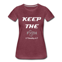 Keep The F8TH Women’s Premium T-Shirt (WL) - heather burgundy